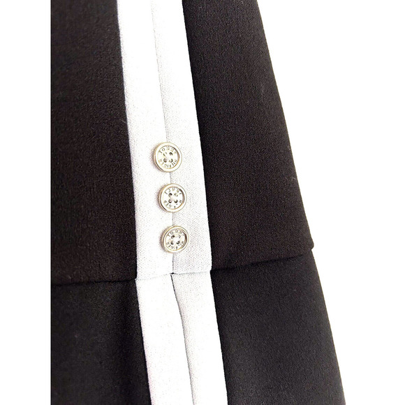 Tommy Hilfiger | Women's Black Sheath Crew Neck Back Zip Dress Size 2 - Picture 4 of 8